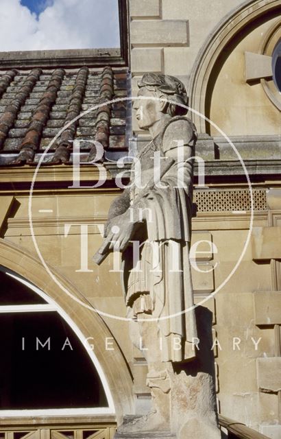 Replaced centurion statue by L. Tyndall, Roman Baths, Bath 1994