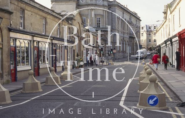 Pulteney Bridge and bollards, Bath 1994