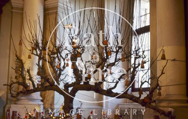 Foyer with Christmas display, Victoria Art Gallery, Bath 1995