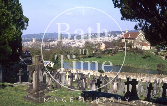 View from Smallcombe Cemetery, Bath 1995