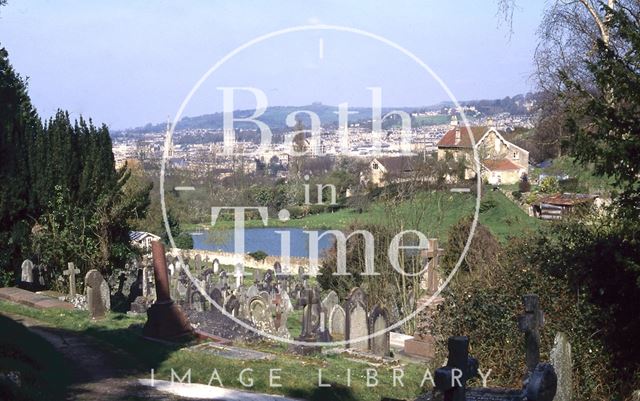 View from Smallcombe Cemetery, Bath 1995