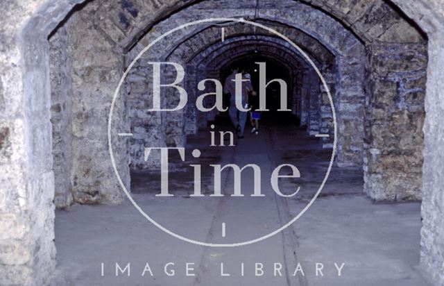 The vaults below Green Park Station, Bath 1995