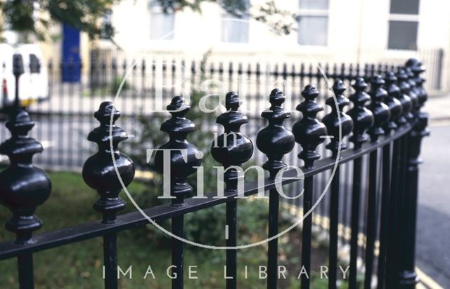 New railings, Catharine Place, Bath 1996