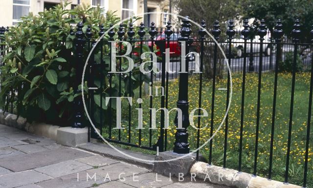 New railings, Catharine Place, Bath 1996