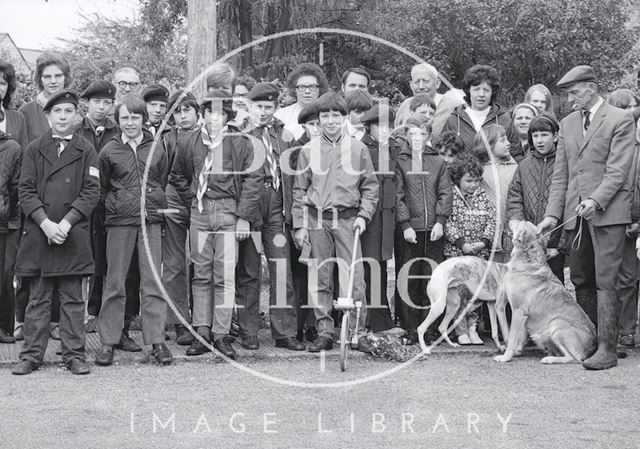 Members of the Paulton scout group, Somerset 1971