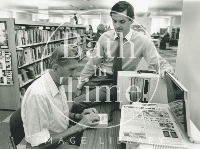 Launch of Kurzweill Reading Machine for the Blind, Local Studies - Bath Records Office 1991