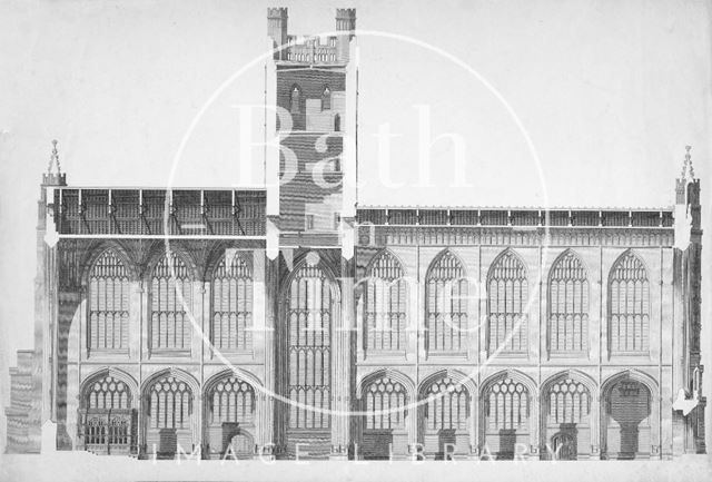 Section of Bath Abbey c.1820