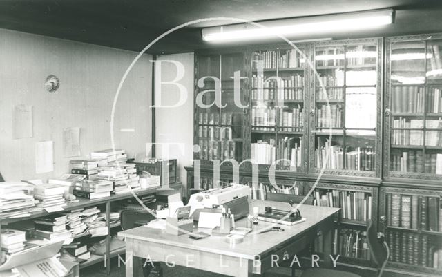 Cook Collection in Work Room, Reference Library, Queen Square, Bath 1990