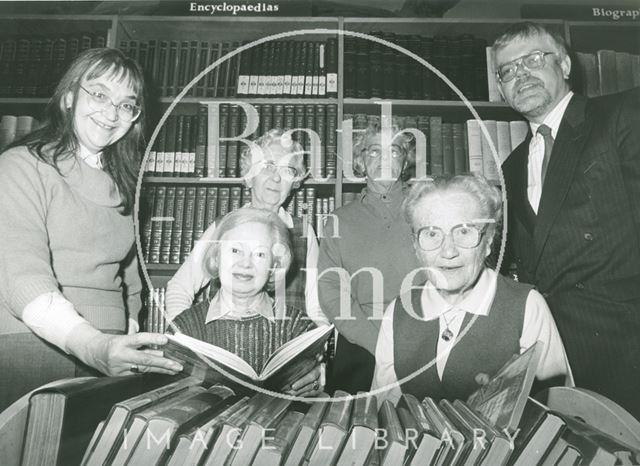 Library housebound volunteers with Miss R. Erola (left) and R. Ashby (right) c.1970?