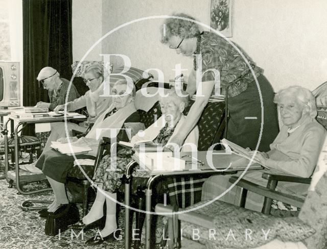 Housebound Library Service in action, Bath 1970