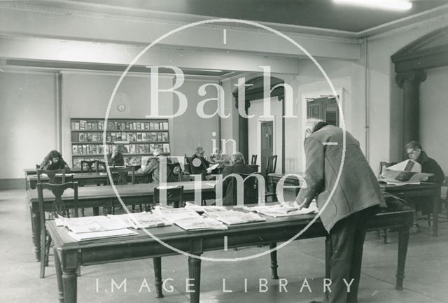 Reading Room, Reference Library, Queen Square, Bath 1989