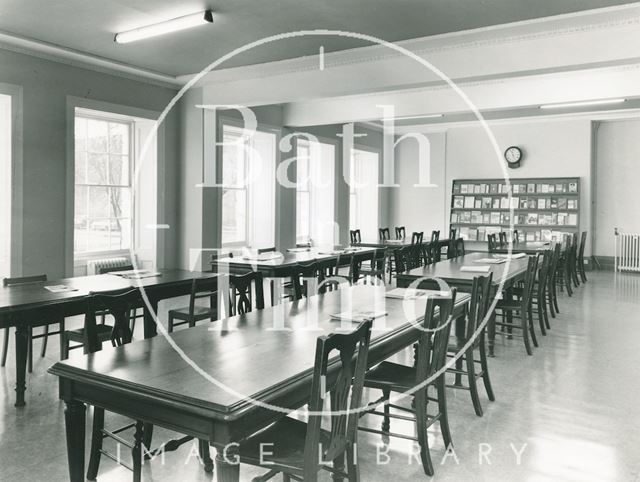 Reading Room, Reference Library, Queen Square, Bath 1964