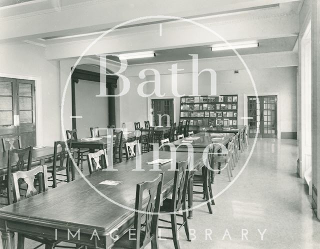 Reading Room, Reference Library, Queen Square, Bath 1964