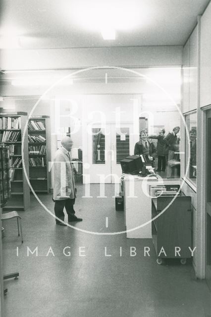 Lending Library, Bridge Street, lower floor and record library, Bath 1990