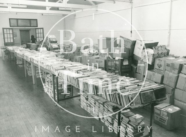 Book Sale in Moore Room, Bath Reference Library 1984