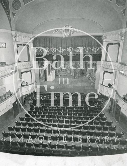 The stage, Theatre Royal, Bath 1964