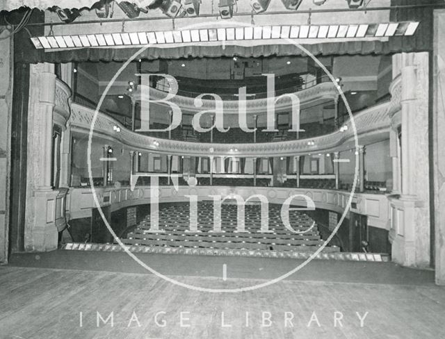 View from the stage, Theatre Royal, Bath 1964