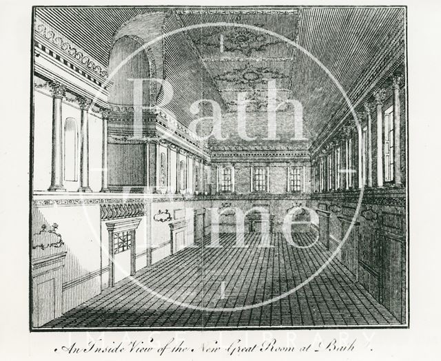 An inside view of the New Great Room, Assembly Rooms, Bath c.1771