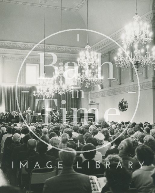 Concert in the Ballroom, Assembly Rooms, Bath c.1965