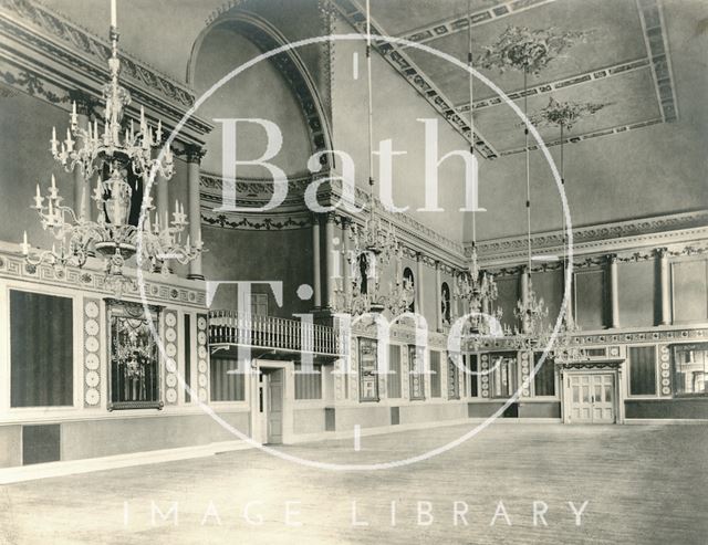 The Ballroom, Assembly Rooms, Bath c.1909