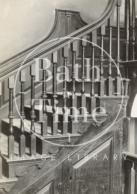 Staircase detail, Nassau House, 13, Orange Grove, Bath c.1890