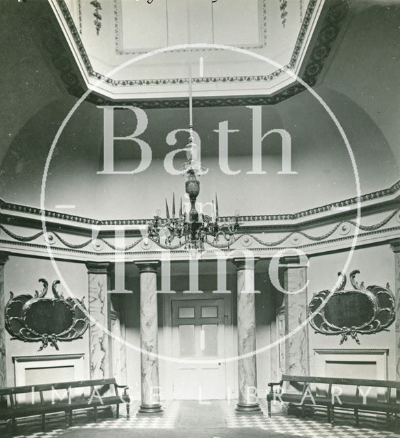 The Octagonal Lobby, Assembly Rooms, Bath c.1920