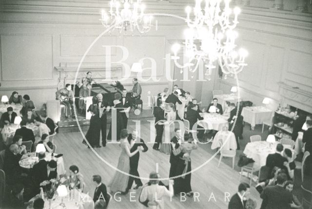 Dining and dancing at the Assembly Rooms, Bath c.1960