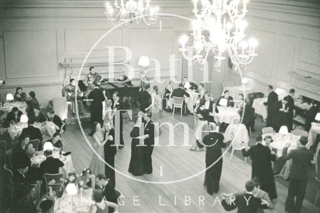 Dining and dancing at the Assembly Rooms, Bath c.1960