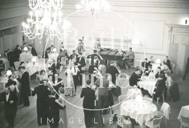 Dining and dancing at the Assembly Rooms, Bath c.1960