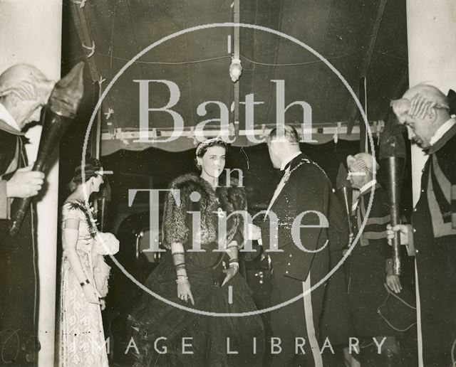 Arrival of the Duchess of Kent for the Reopening Ball, Assembly Rooms, Bath 1938