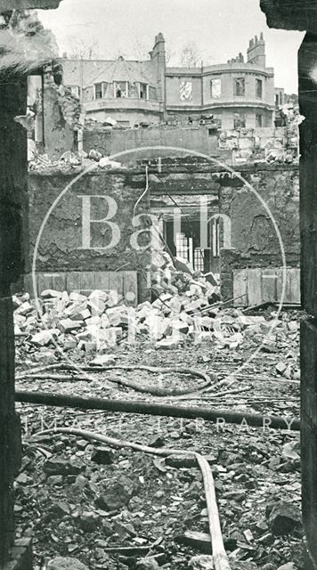 Assembly Rooms after bombing in the Bath Blitz 1942