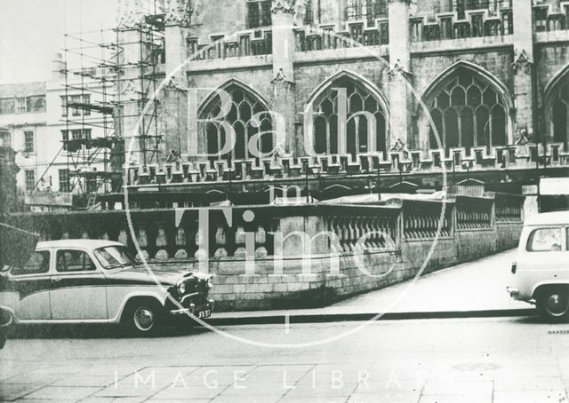 Re-roofing Kingston Baths and repairs to the Abbey, Bath c.1960