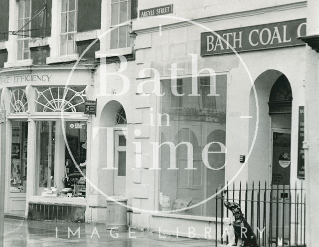 Shop fronts, 16 & 17, Argyle Street, Bath c.1967