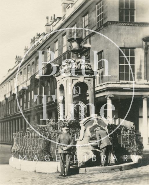 The Mineral Water Fountain, Stall Street and Bath Street, Bath c.1910