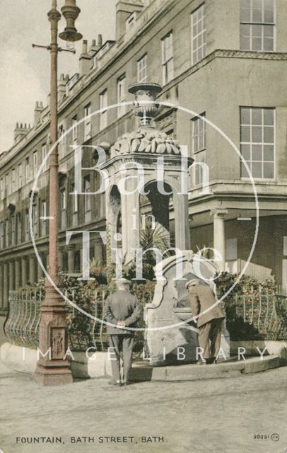 The Mineral Water Fountain, Stall Street and Bath Street, Bath c.1910