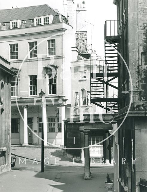 Bath Street from Hetling Court, Bath 1974