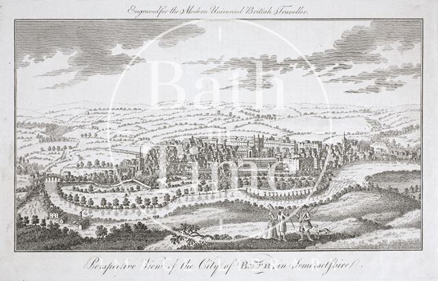 Perspective View of the City of Bath in Somersetshire 1784