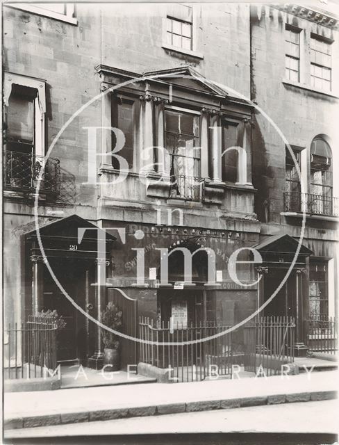 20 & 21, Brock Street and entrance to Margaret Chapel, Bath c.1903