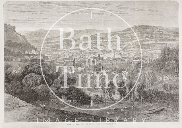 View of the City of Bath, from the South-East 1864