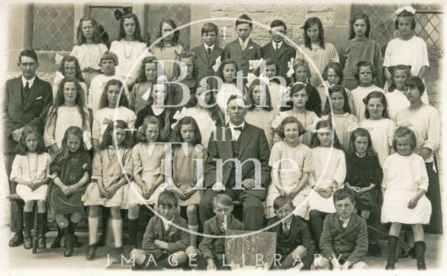 Photograph of Mr. Bending's Shoscombe School Choir, Somerset c.1920?