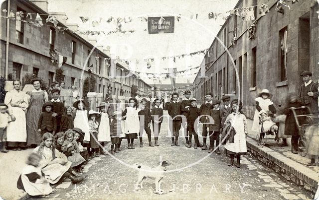 Queen Victoria's Diamond Jubilee Street Party, South View Road, East Twerton, Bath 1897