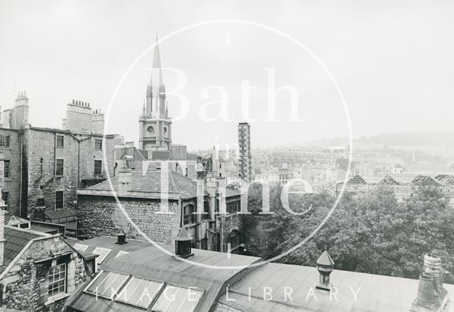 View over the Walcot Street Redevelopment site, Bath 1970