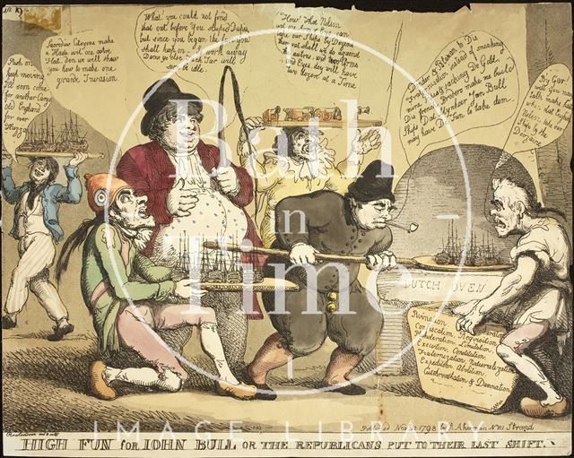 High Fun for John Bull or the Republicans put to their last shift 1798