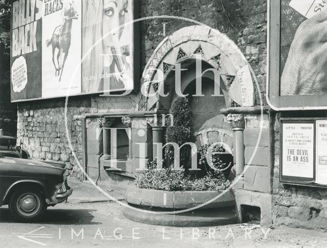 Drinking fountain, Ladymead, Bath 1969