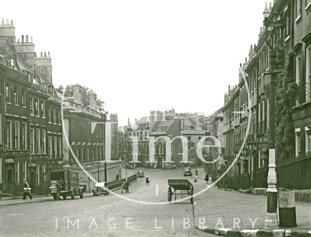 Bennett Street looking towards Assembly Rooms, Bath c.1940?