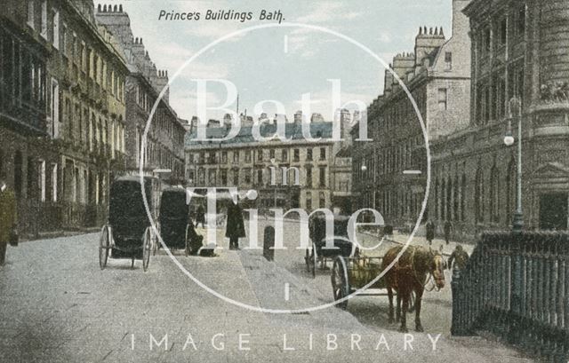 Edgar Buildings and York Buildings, George Street, Bath c.1910