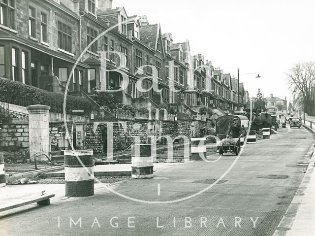 Road reconstruction, Wells Road, Bath c.1950