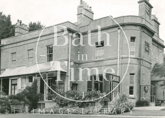 Rear of The Old Vicarage and Richmond Lodge, Richmond Road, Bath c.1960