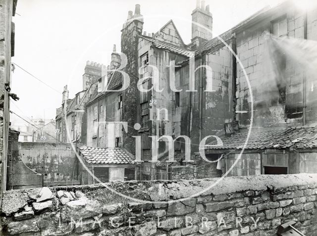 Rear of Milk Street, Bath c.1930