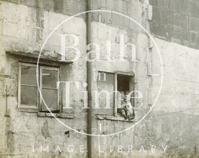 Rear of 21 to 23, Milk Street, Bath c.1930 - detail